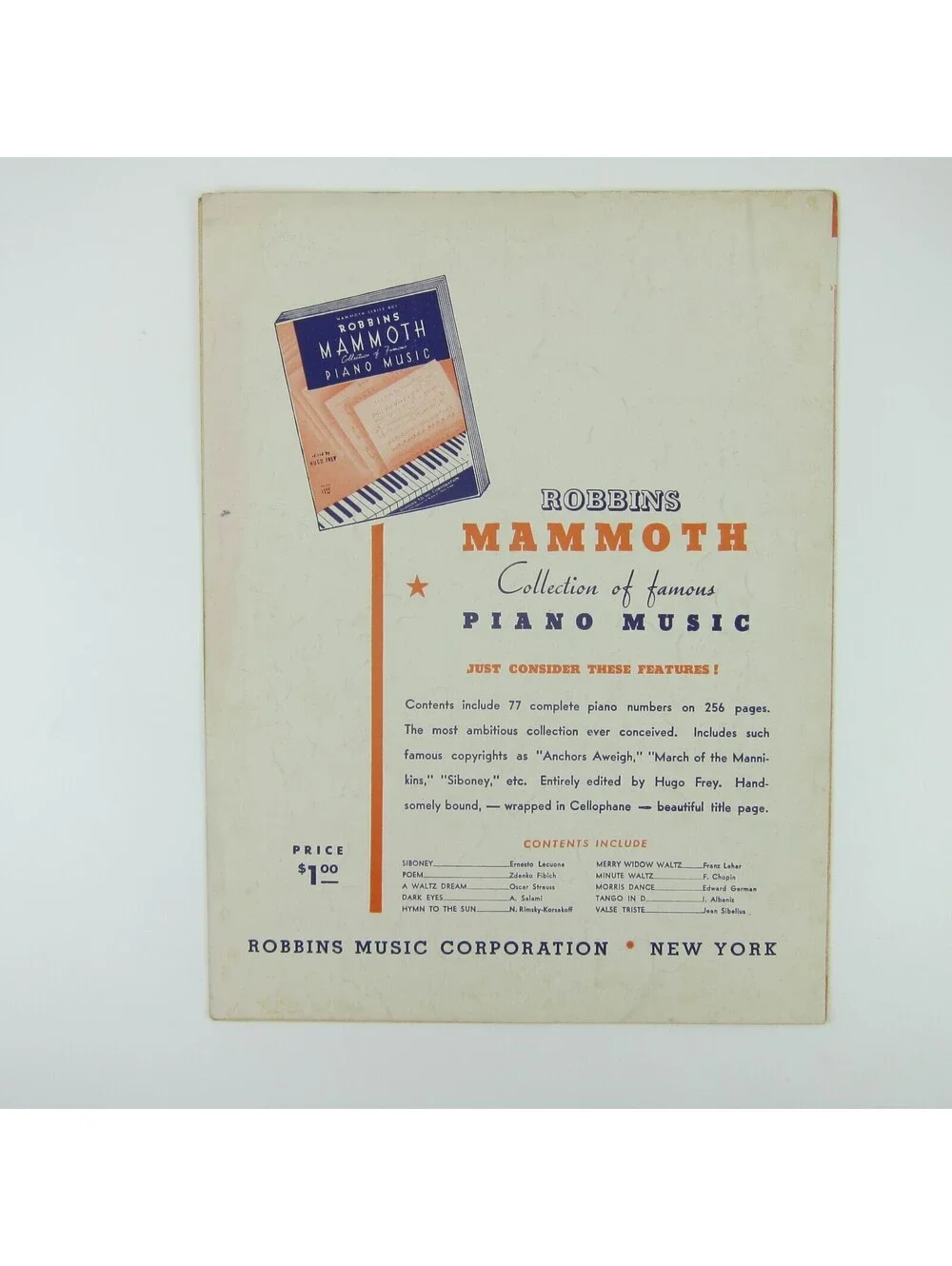 Sheet Music You're a Sweetheart Musical Alice Faye Vintage 1937